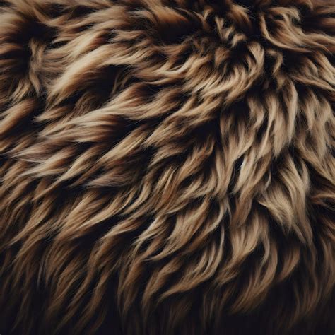 Premium AI Image | Bear fur texture