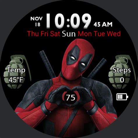 Deadpool Grenades • WatchMaker: the world's largest watch face platform