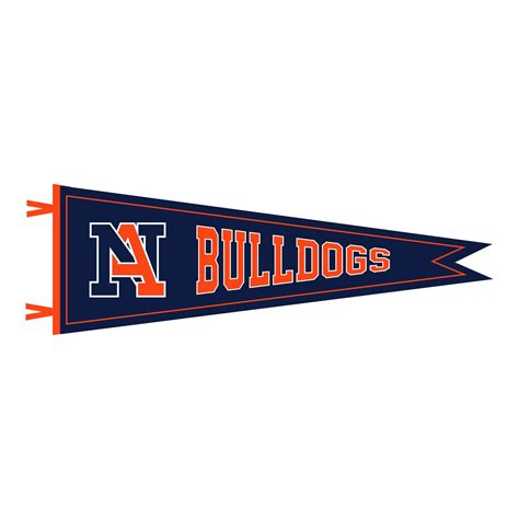 PENNANT MEDIUM 9X27 – Norfolk Academy Bulldog Bookstore