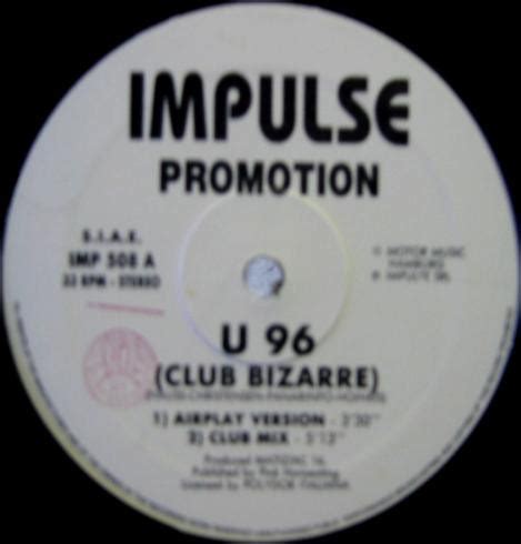 U96 - Club Bizarre (1995, Vinyl) | Discogs