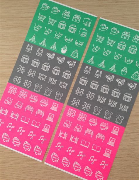 2 sheets of cute planner stickers ST01