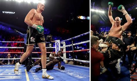 Tyson Fury knockout video: Watch the moment Fury beats Deontay Wilder by TKO | Boxing | Sport ...