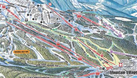 Big Sky Resort Ski Map : Lower Lone Peak Map