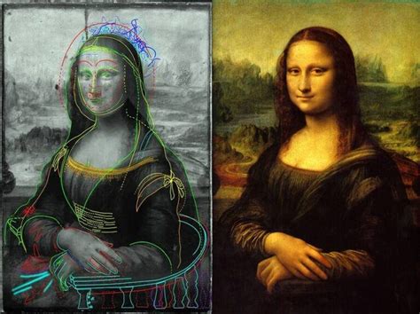 High-Res Image Scan Detects Hidden Drawing Under The 'Mona Lisa'