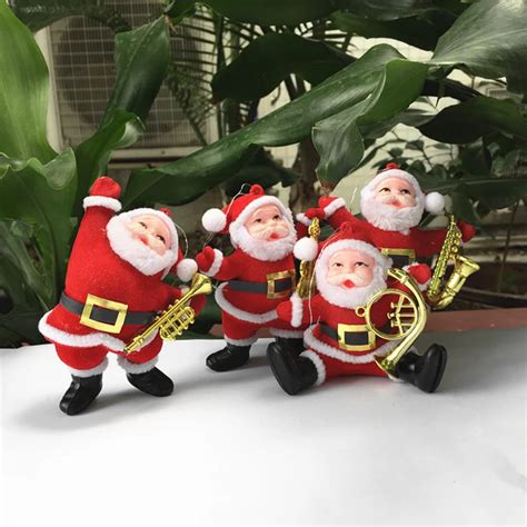 6PCS/Lot Artificial Musical instrument Santa Claus Christmas ...