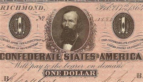 1864 $1 DOLLAR BILL CONFEDERATE STATES CURRENCY CIVIL WAR NOTE MONEY T-71 AUCU | #1974521852