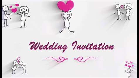 Animated Wedding Invitation Templates Free | Onvacationswall.com