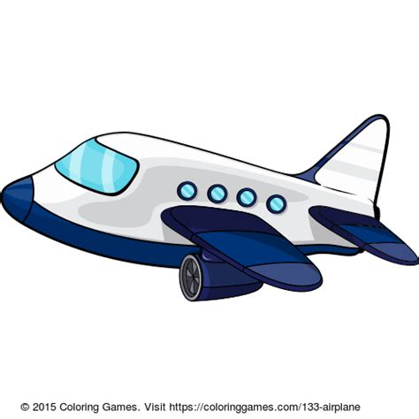 Airplane - Coloring Games & Coloring Pages | Cartoon airplane, Airplane drawing, Airplane ...