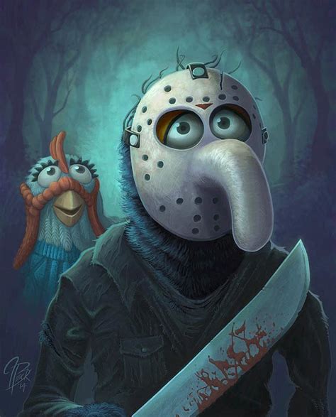 Jason Beck’s “Muppet Maniacs” paintings recast the Muppets as horror movie icons - The ...