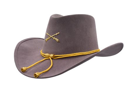 Civil War Officer Hat Gold Cord Cavalry Cowboy Western Cap Reenactment ...