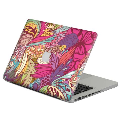 Pink flowers Vinyl Decal Sticker For DIY MacBook Air Pro Retina 11 13 15 inch Decal for Mac ...