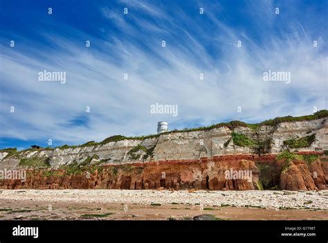 Old Hunstanton beach and cliffs Norfolk England UK Stock Photo - Alamy