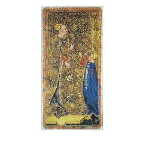 Tarot Card The Queen of Coins Set of 2 Vetrofuso | Artemest