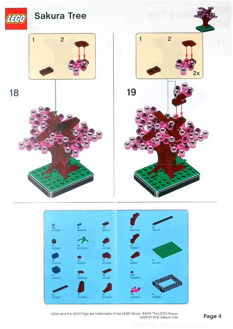 Brickfinder - LEGO Sakura Tree Instructions!