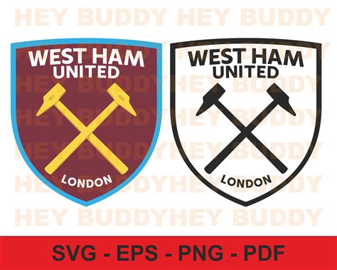 West Ham United Logo - Layered SVG - Hey Buddy Designs