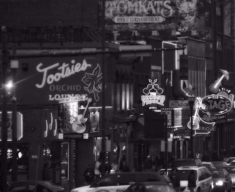 Bars On Broadway Nashville Photograph by Dan Sproul