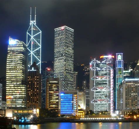 Hong Kong skyscrapers at night | The most famous skyscraper … | Flickr - Photo Sharing!