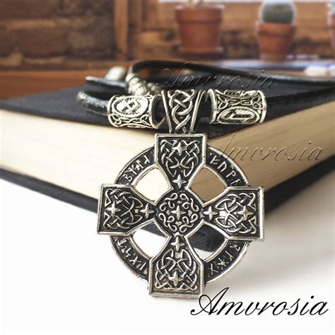 Celtic Cross Necklace Celtic Cross Pendant Cross Necklace - Etsy