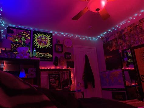 Chillin #trippybedroom #trippy #trippyroom decor #stoneroom #lights # ...