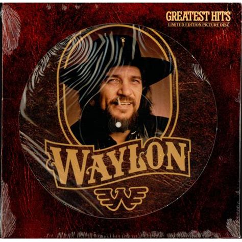 Waylon Jennings Greatest Hits US picture disc LP (vinyl picture disc album) (415925)