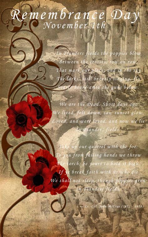 Remembrance Day Poster by Saraella on DeviantArt