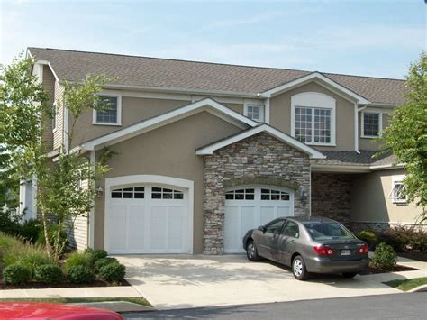 View of the Garage | Outdoor decor, Townhouse, Decor