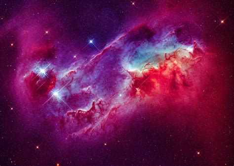 'Colorful nebula' Poster by HildaWarren Studio | Displate