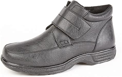 Smart Uns Mens Velcro Thermal Warm Lined Ankle Boots Black Size 6-12 (8): Amazon.co.uk: Shoes & Bags