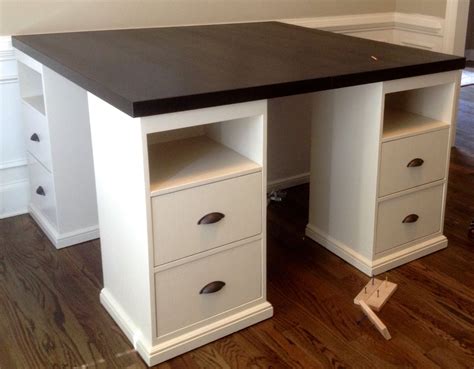 Counter Height Desk, Office Counter, Counter Desk, Desk Height, Craft Desk, Diy Desk, Ana White ...