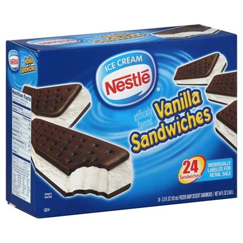 Nestle Vanilla Ice Cream Sandwiches