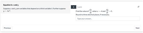 Solved Equation in x and y Suppose x and y are variables | Chegg.com