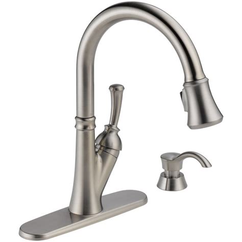 Delta Savile Venetian Bronze 1-Handle Pull-Down Kitchen Faucet - Stainless | KralSu Sink and ...