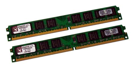 Kingston KVR800D2N5K2/2G (2GB DDR2 PC2-6400U 800MHz DIMM 240-pin) 2x1GB ...