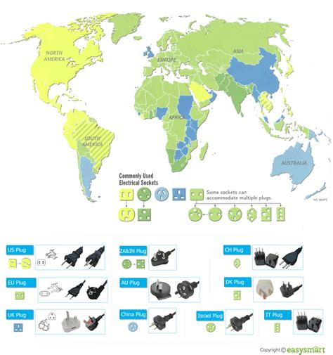 This Map Shows The Power Adaptors You Need For Different Countries | Lifehacker Australia