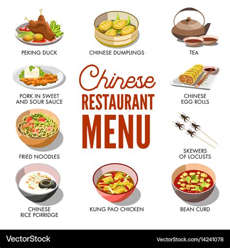 Chinese Food Menu Template | DocTemplates