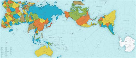 The new Authagraph map uses triangles to create a more accurate rendition of the world ...