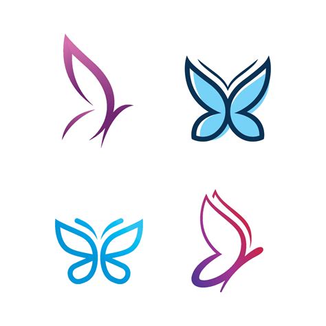 Butterfly logo design templates 2194965 Vector Art at Vecteezy