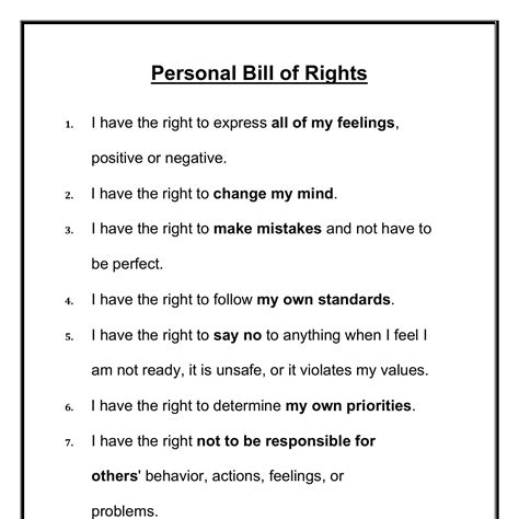 Free Printable Bill Of Rights Worksheets Web Based On The Information In The Article, What Is ...