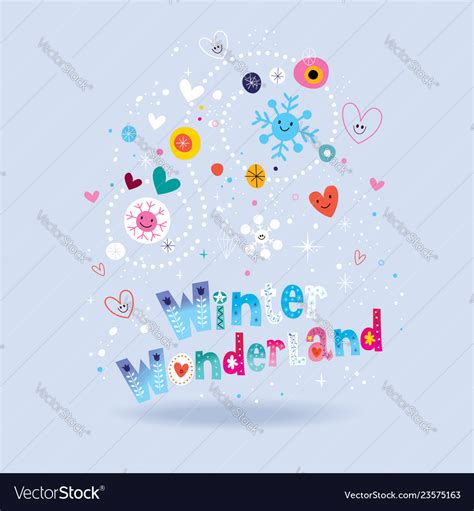 Winter wonderland Royalty Free Vector Image - VectorStock