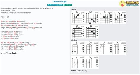 Chord: Taman Langit - tab, song lyric, sheet, guitar, ukulele | chords.vip