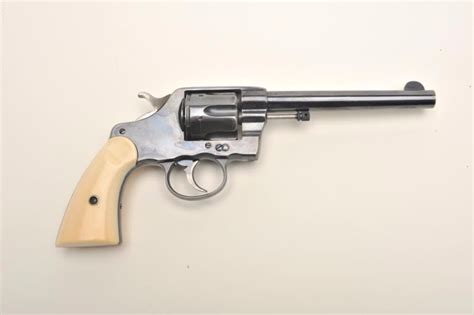 Colt Model 1892 DA 38 Long Colt revolver factory or period inscribed, "Thomas J Stewart, ADJ Gener