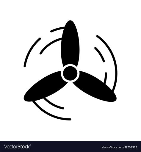 Propeller icon airscrew aviation graphic logo Vector Image