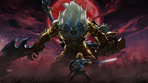 Edited the Zelda Golden Lynel image into bloodmoon : r/NintendoSwitch