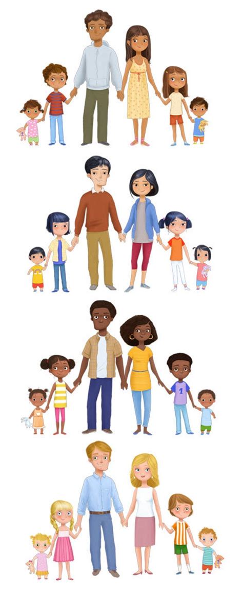 Multicultural Family Clipart Images