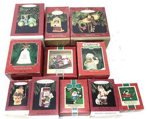 Lot - (11) Hallmark Keepsake Christmas Ornaments