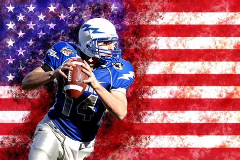 HD wallpaper: usa, american football, sport, quarterback, one person, american football - sport ...