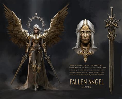 FALLEN ANGEL, Yawei Cao | Dark souls concept art, Fallen angel, Concept ...