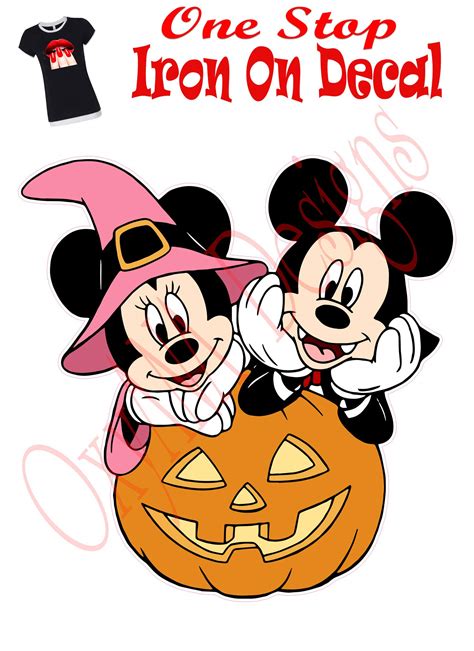 Mickey And Minnie Halloween Clipart Black