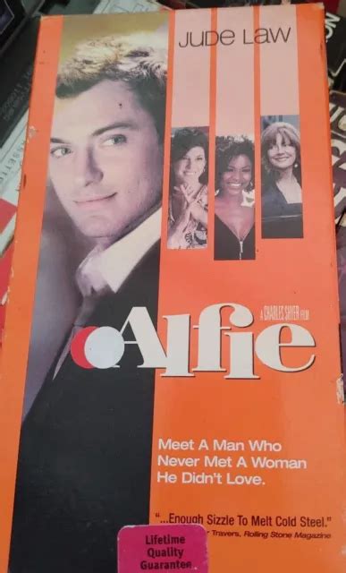 ALFIE MOVIE VHS VCR Tape 2004 Jude Law, Marisa Tomei, Susan Sarandon ...