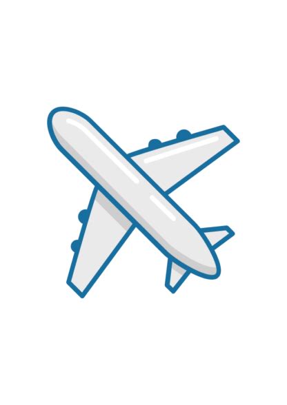 Airplane Aircraft Clipart Free SVG File - SVG Heart